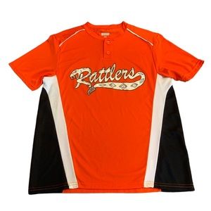 Augusta Sportswear Moisture Management Rattlers Orange Men’s Henley Shirt M